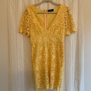 Precious Yellow Mini Dress